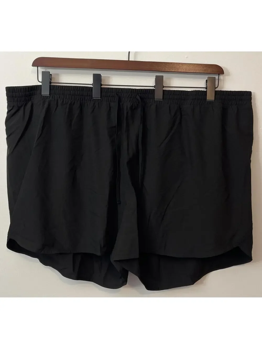 Old Navy Womens 4x Black Go-Dry Mid-Rise Elastic Waist Athletic Shorts! A3124 - Picture 2 of 6